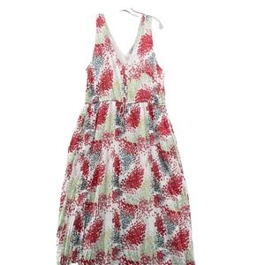 Lucky Brand Dress Women's XL Floral Maxi Sun Fairy Y2k Boho Garden Resort Summer